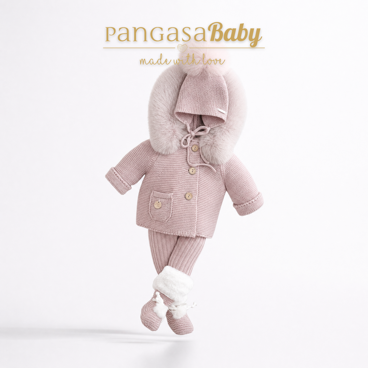 Pangasa Baby Luxury Fur Jacket Vintage Pink - Preorder