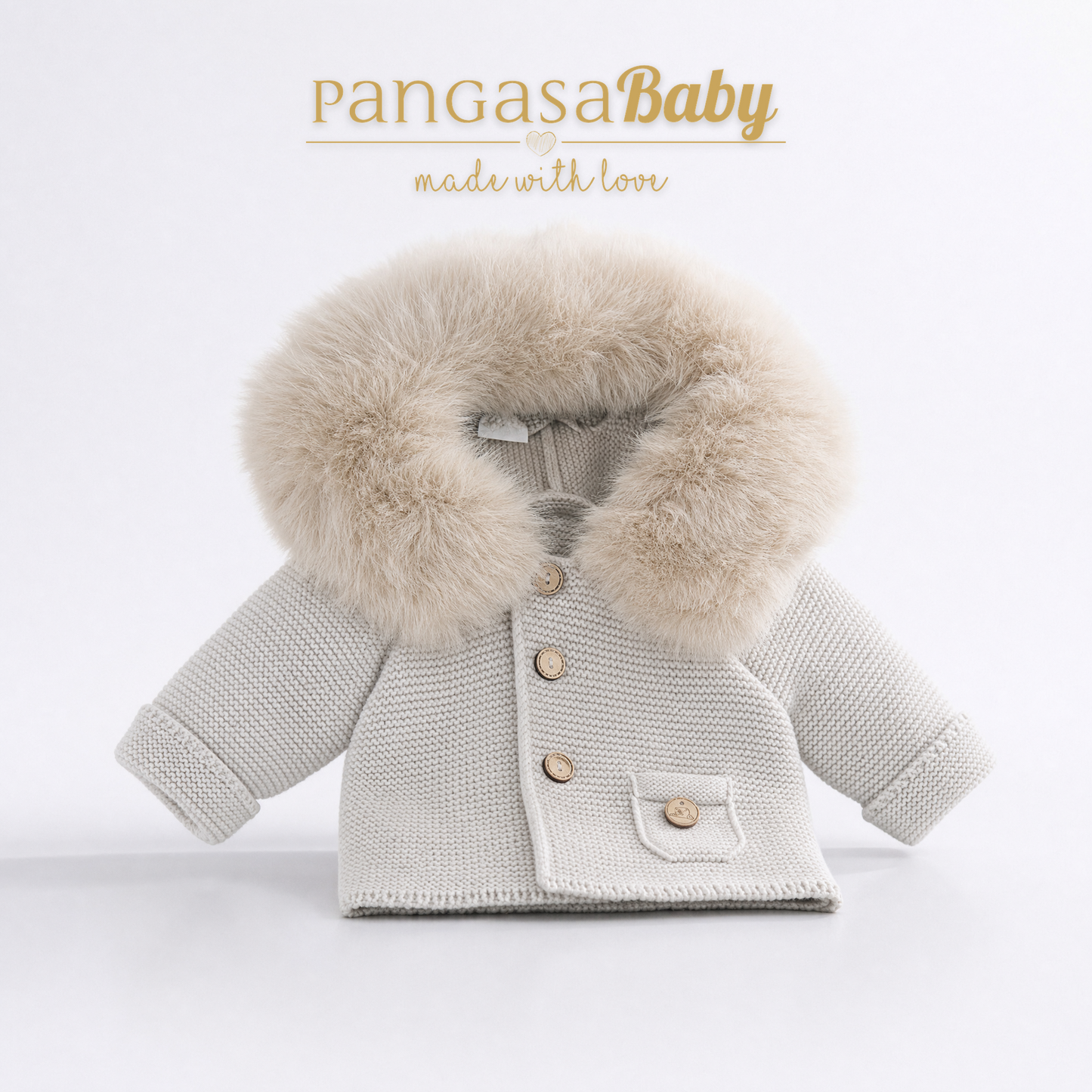 Pangasa Baby Luxury Fur Jacket Camel - Preorder