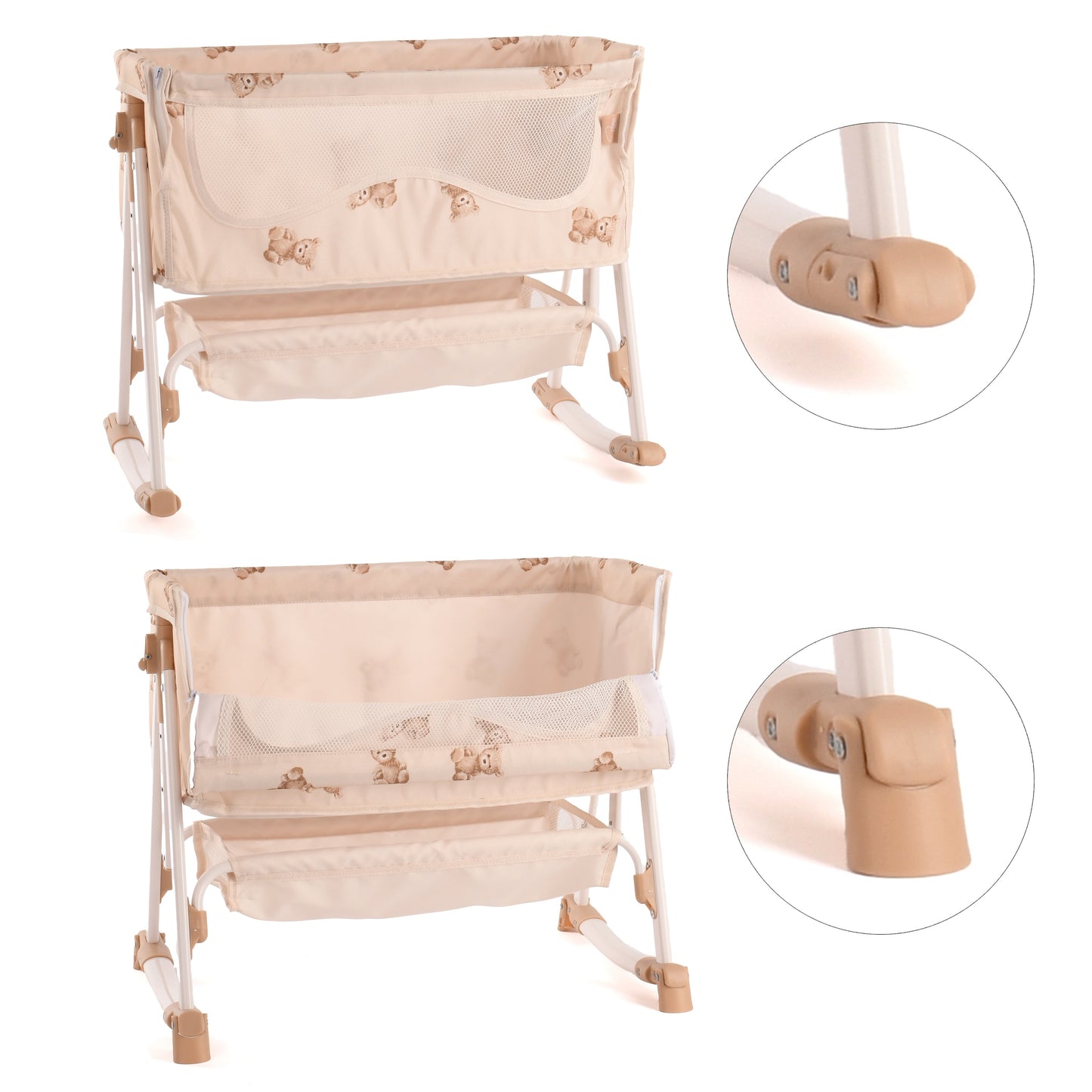 Teddy Dolls Bedside Crib