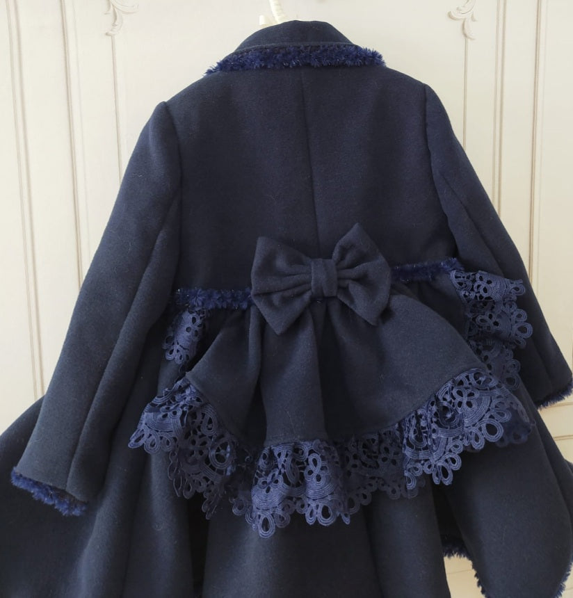 Sonata Emily Navy Coat AW (Made to order)