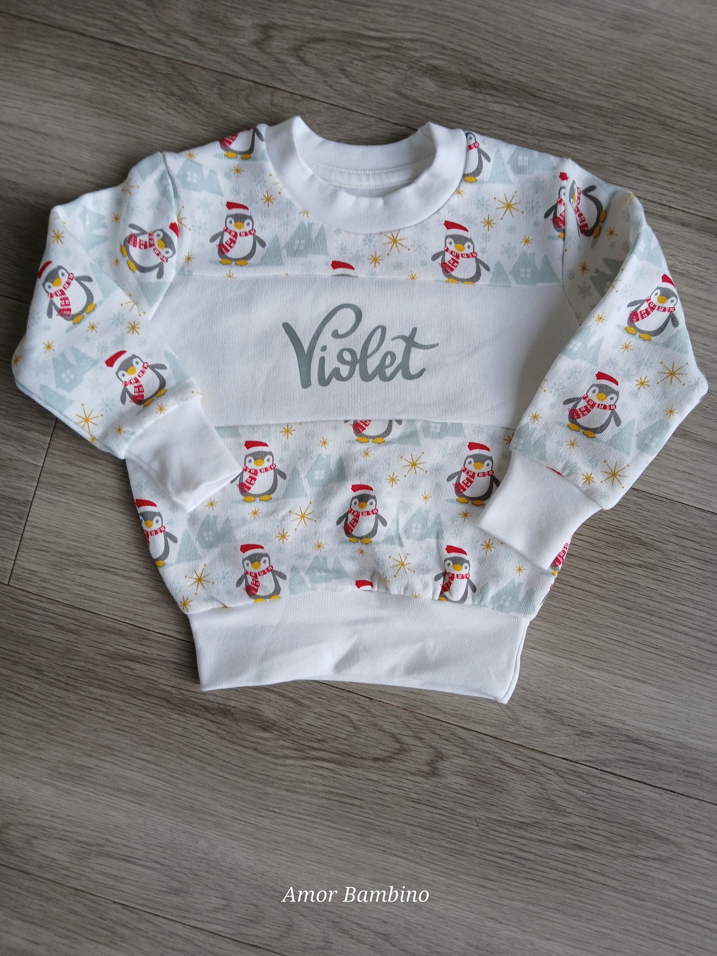 Personalised Penguins Jumper