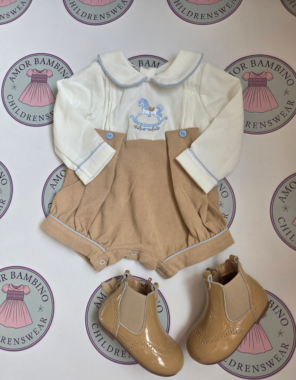 Boys Rocking Horse Camel Romper