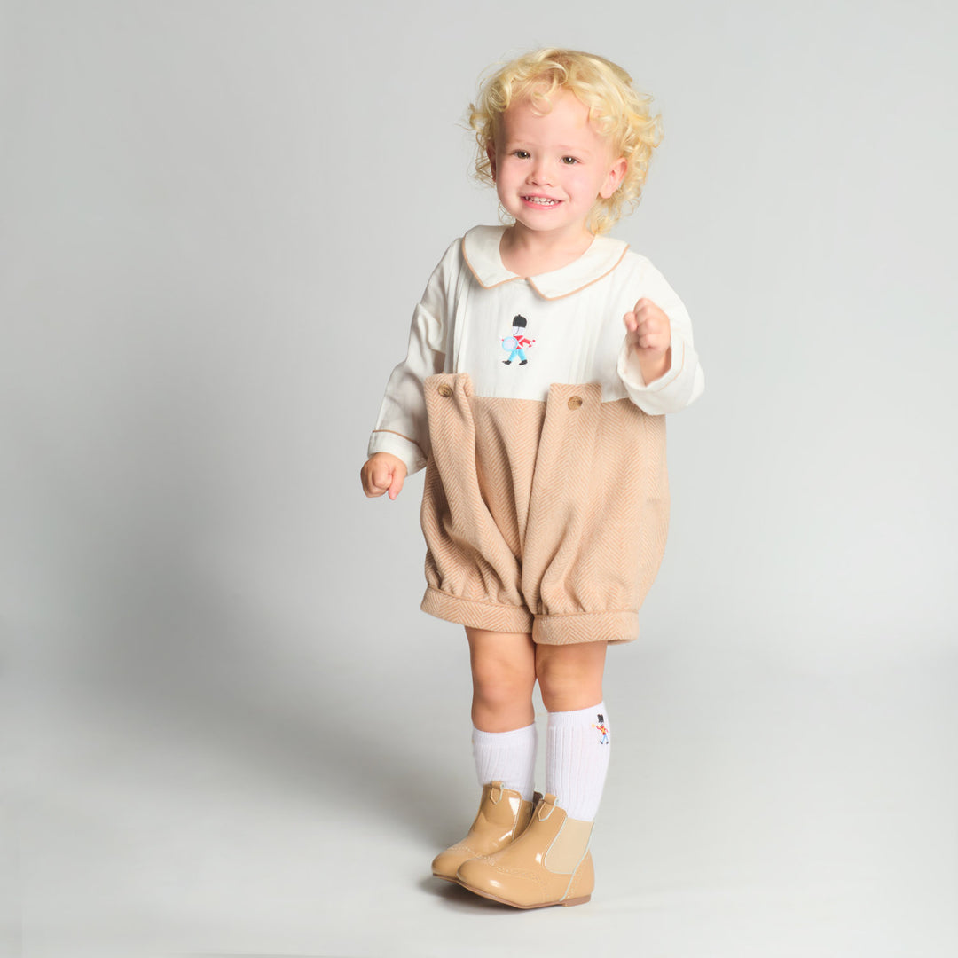 Boys Blue Soldier Romper