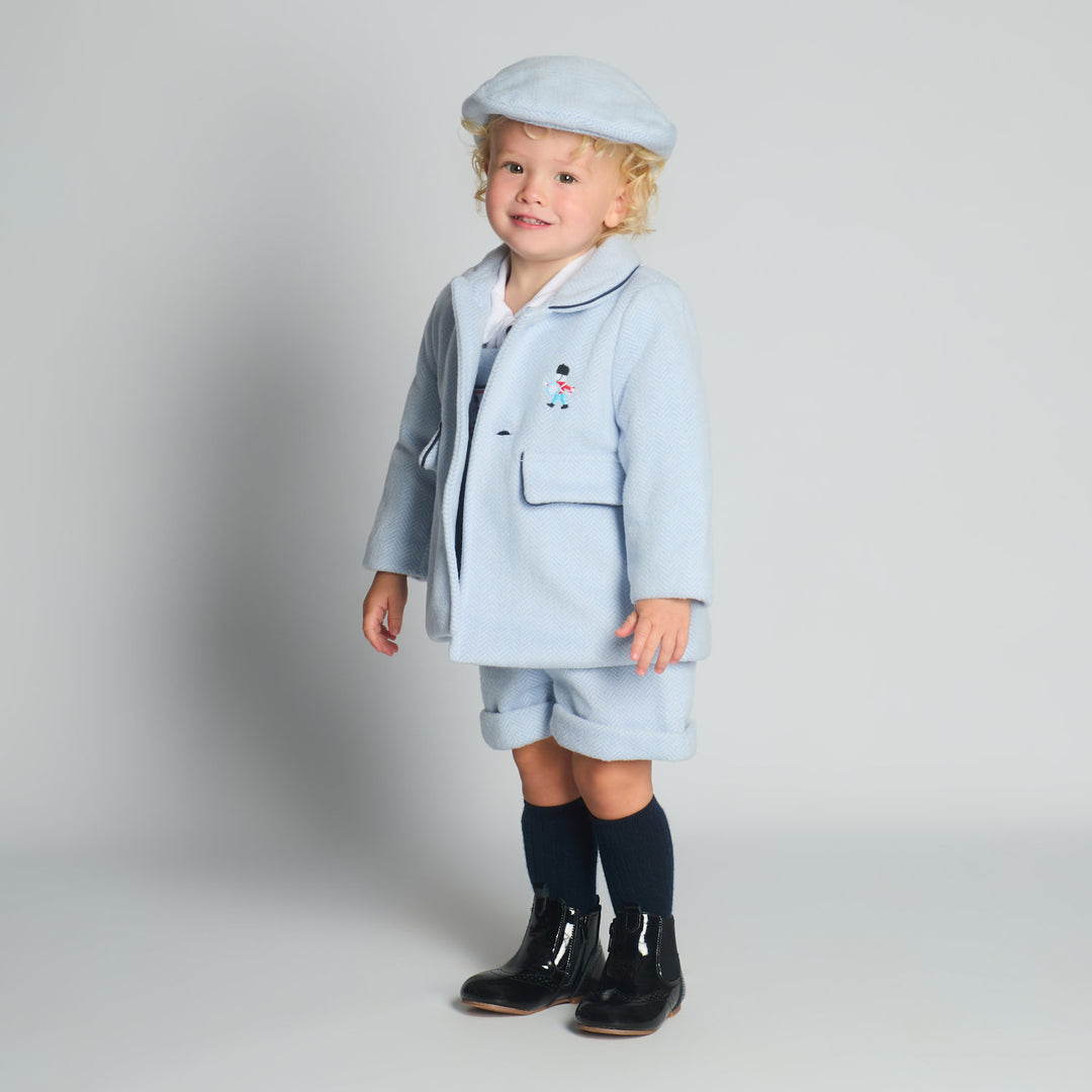Boys Camel Soldier Jacket & Hat Set