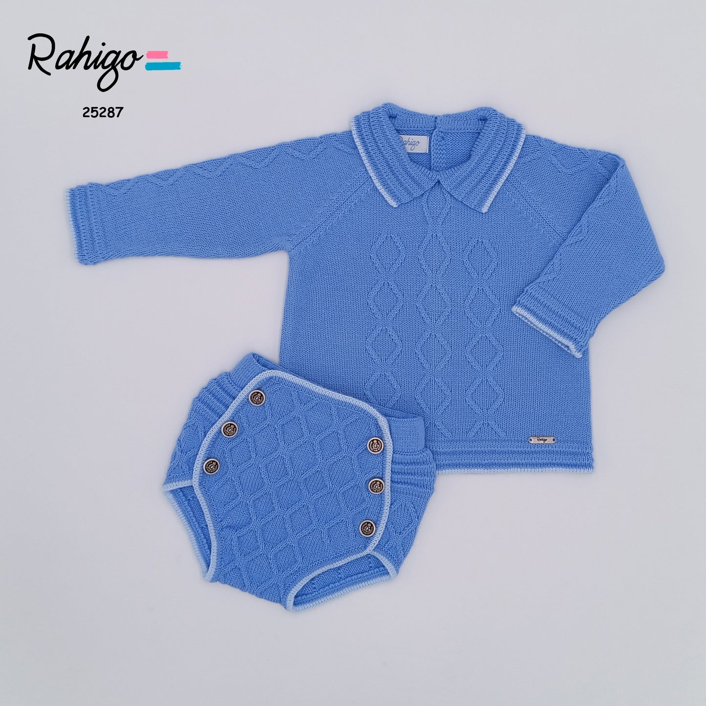 Baby Boys Rahigo Blue 2 piece Jumper & Jam Pants AW25 - in stock