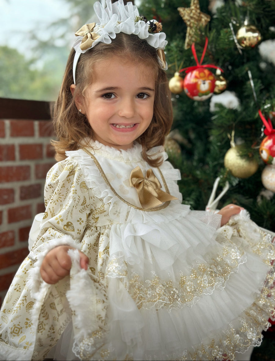 'Golden Christmas' Handmade Hairpiece AW (Made to order)