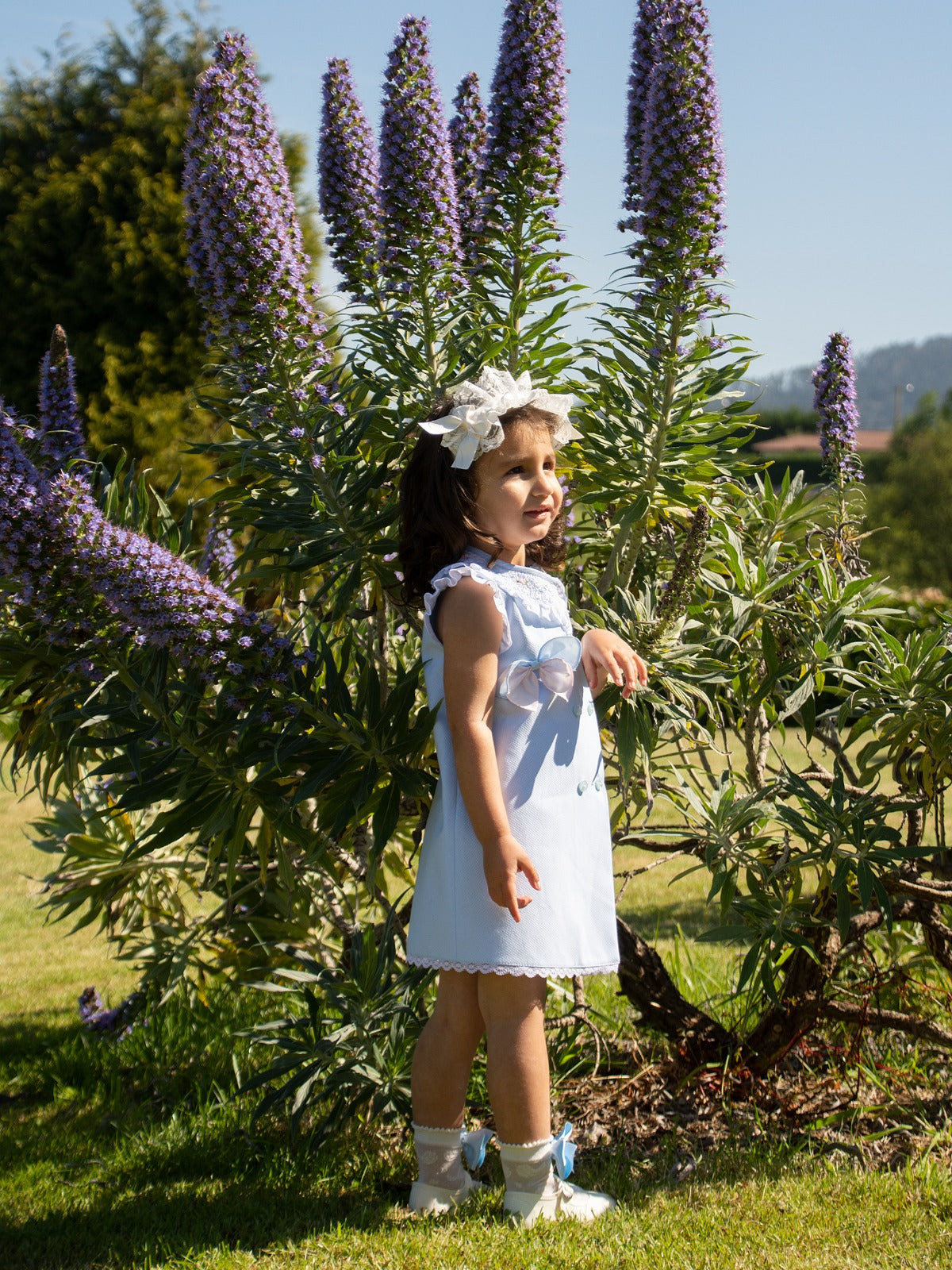 A-line Handsmocked Collar Dress (Made to order)