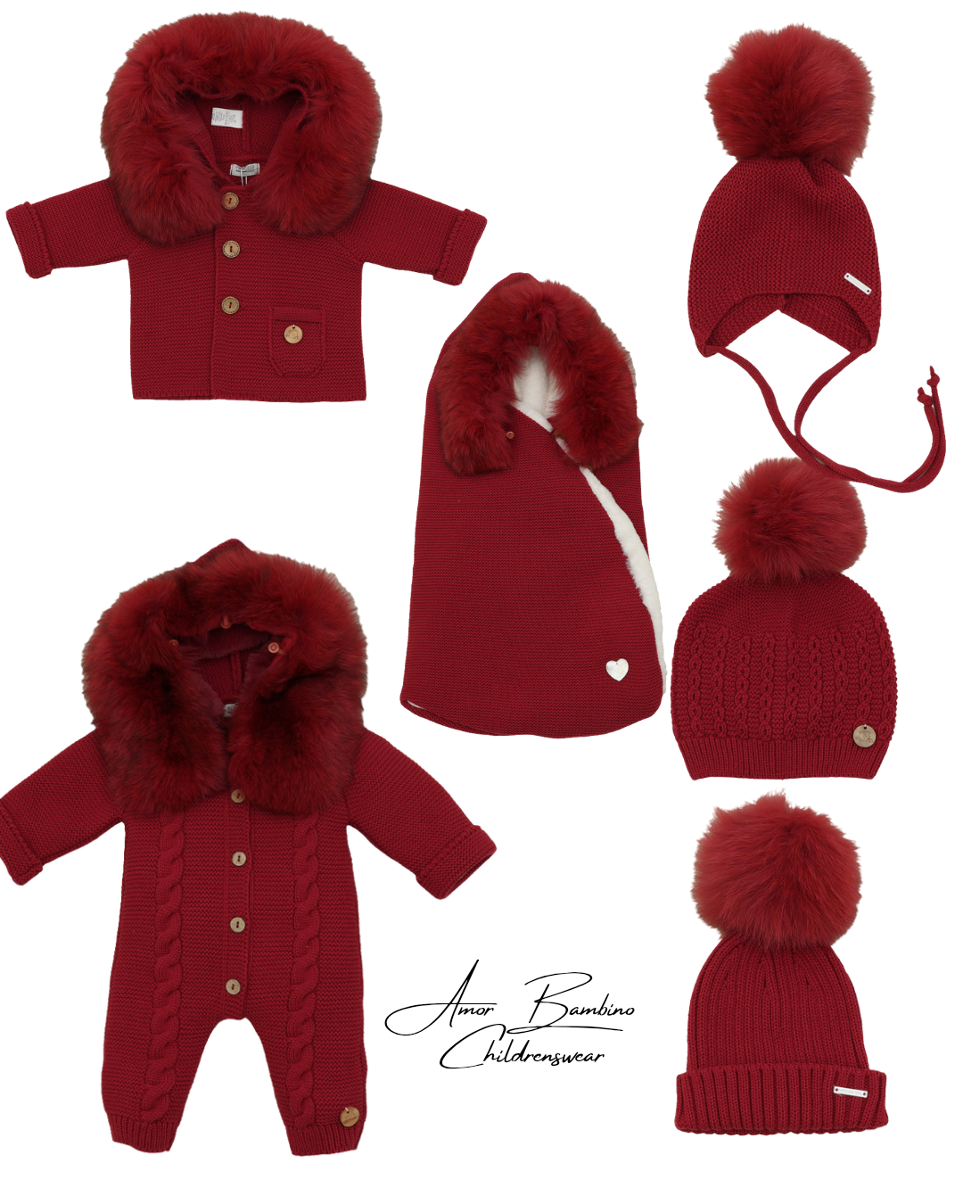 Pangasa Baby Garnet Red Luxury Fur Collection - Preorder