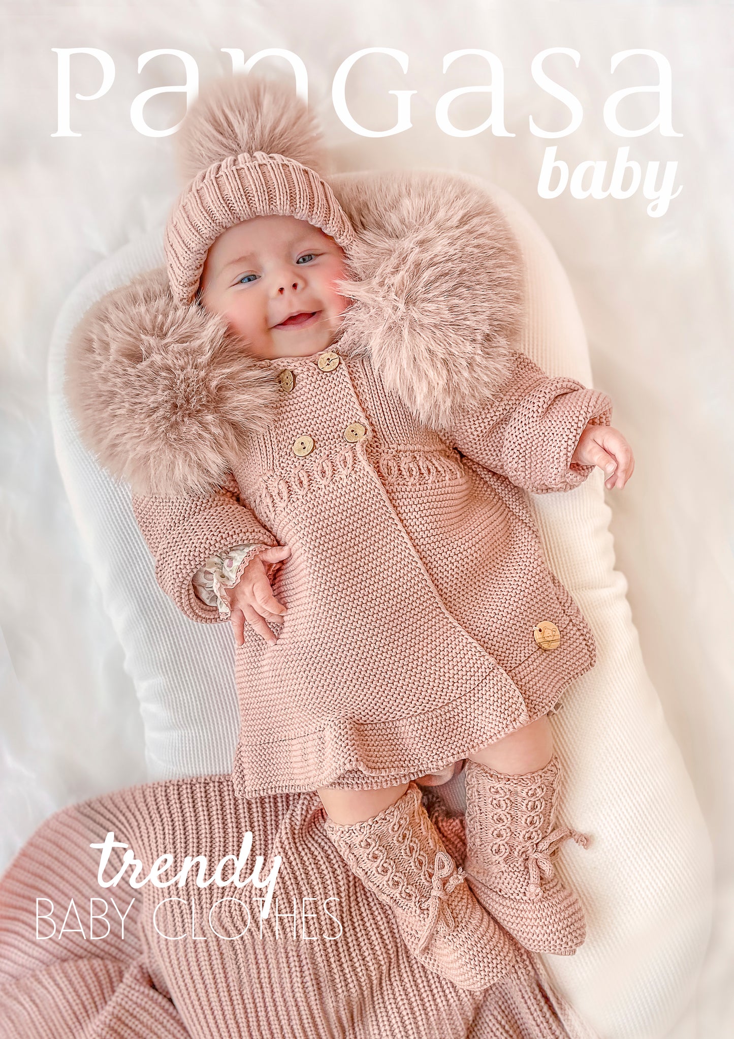 Pangasa Baby Vintage Pink Faux Jacket - Preorder
