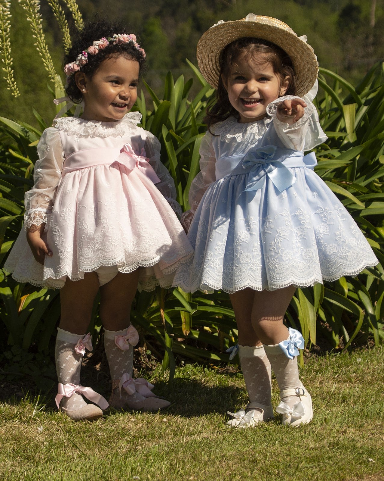 Extravaganza Baby Blue Embroidered Dress AW (Made to order)