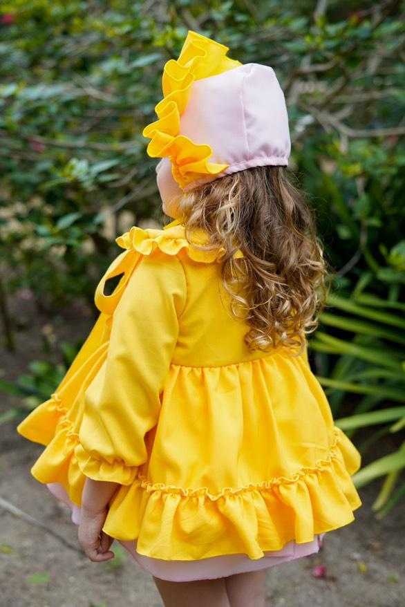 Ela Confeccion SS25 Girls Yellow Summer Coat Jacket - (Made to order)