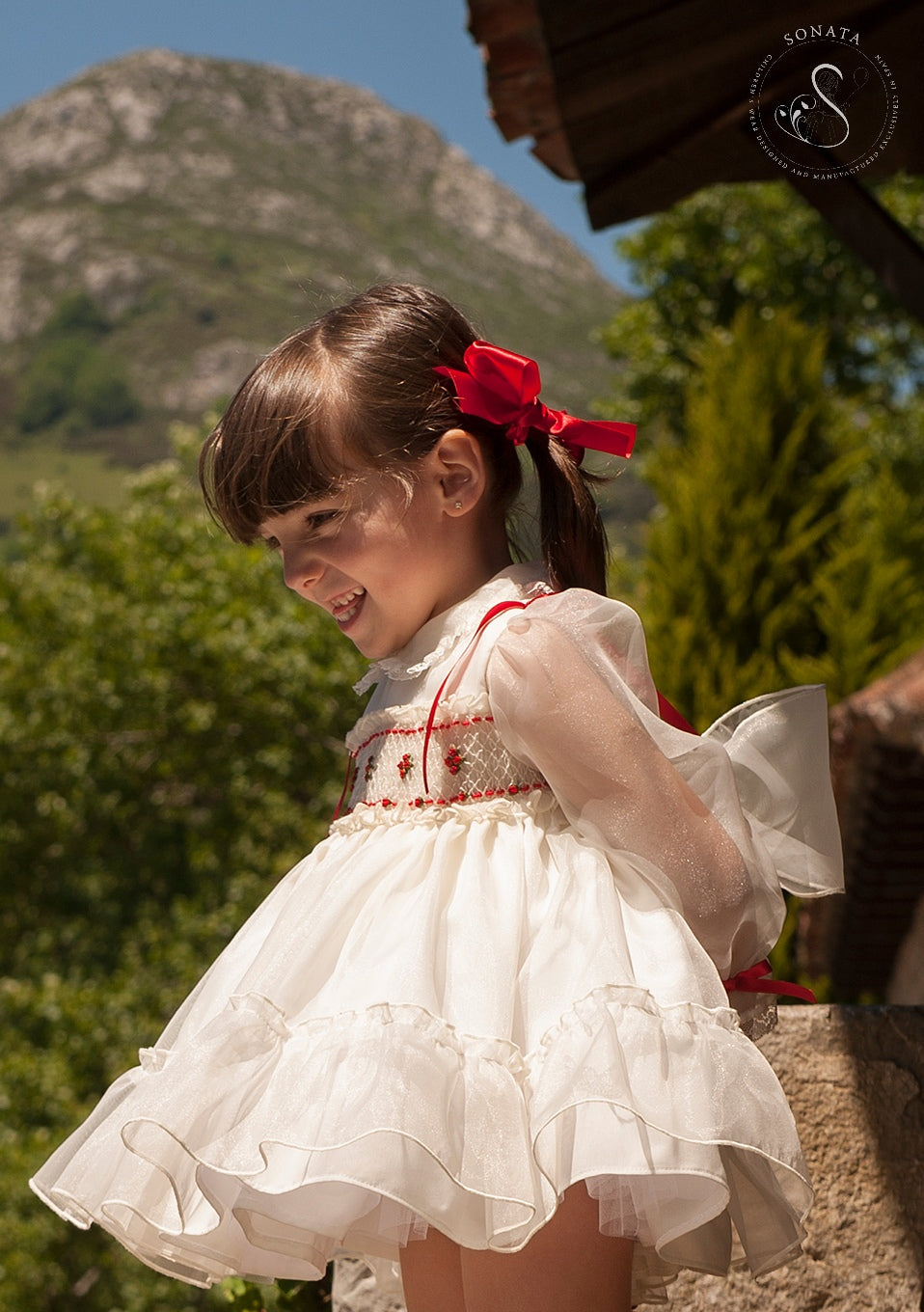 Sonata HandSmocked Dress AW (Made to order)