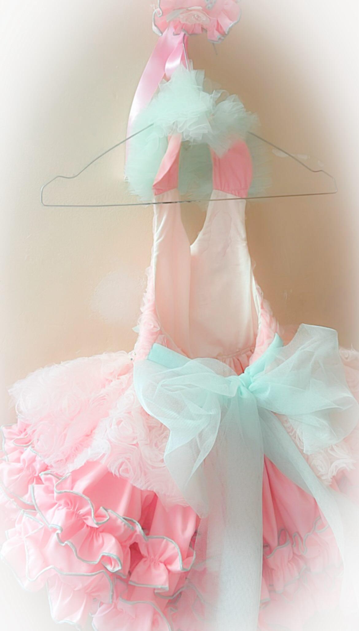 Girls Rosetta Handmade Dress, Knickers & Hairpiece Set - Ela Confeccion SS26 (Made to order)