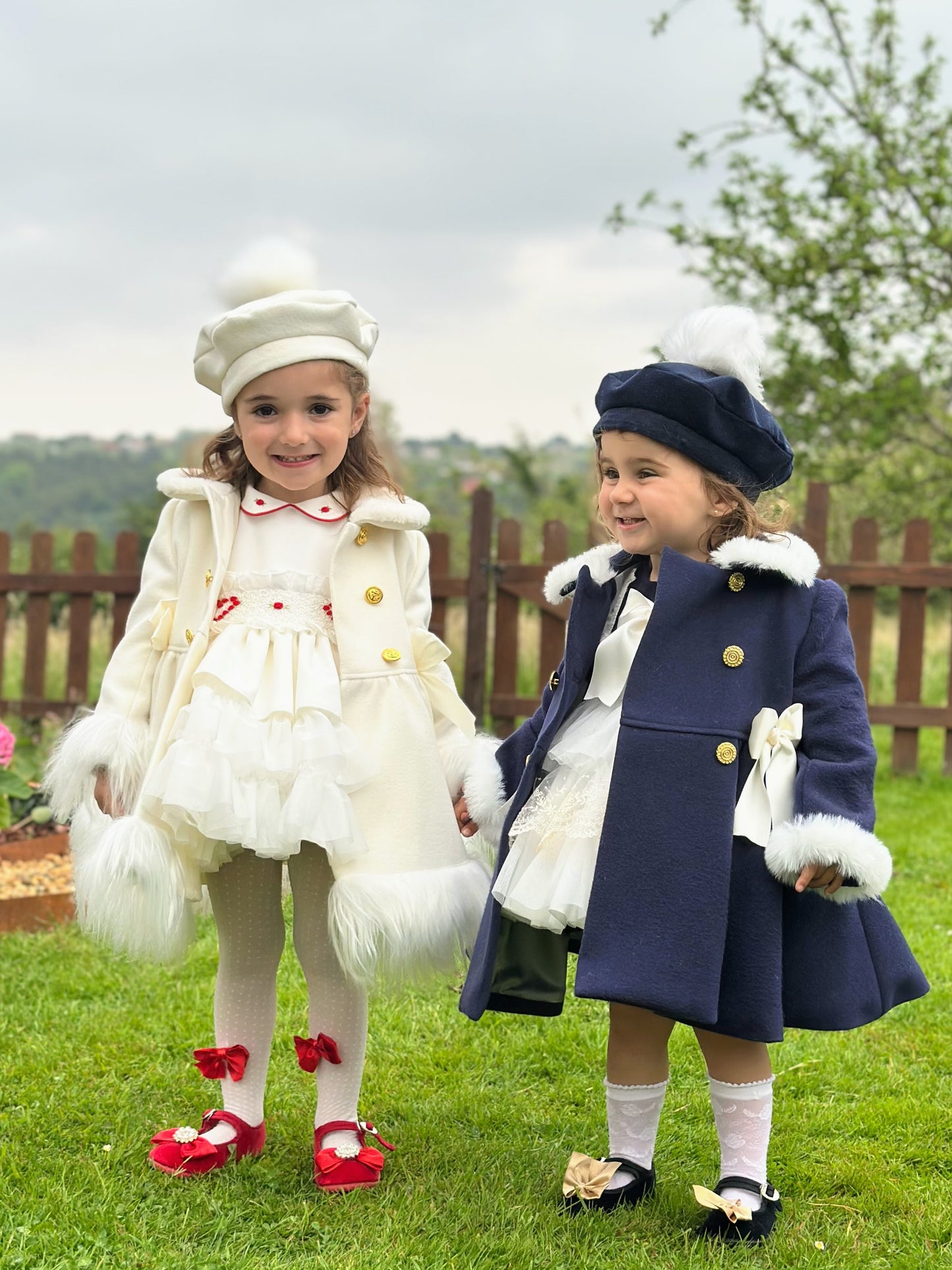Girls White Beret AW (Made to order)