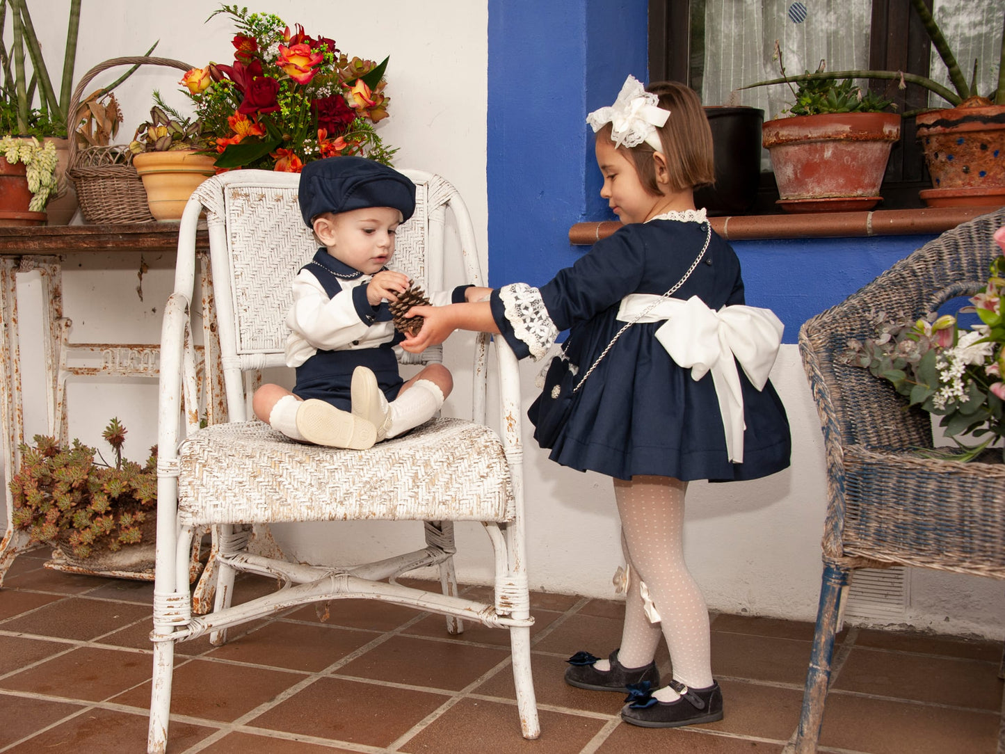 Boys Navy Persian Spanish Hat AW (Made to order)