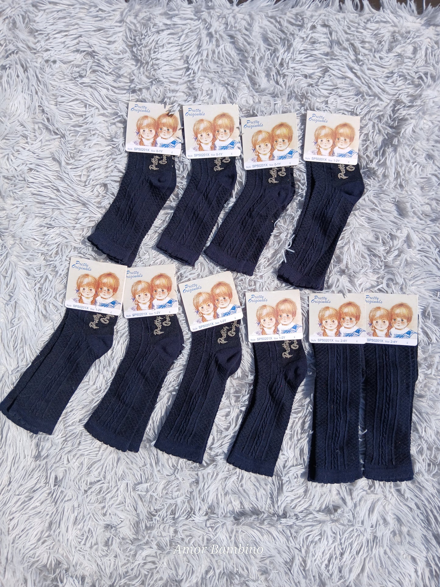 Pretty Originals Boys Navy Socks (1 Pair)