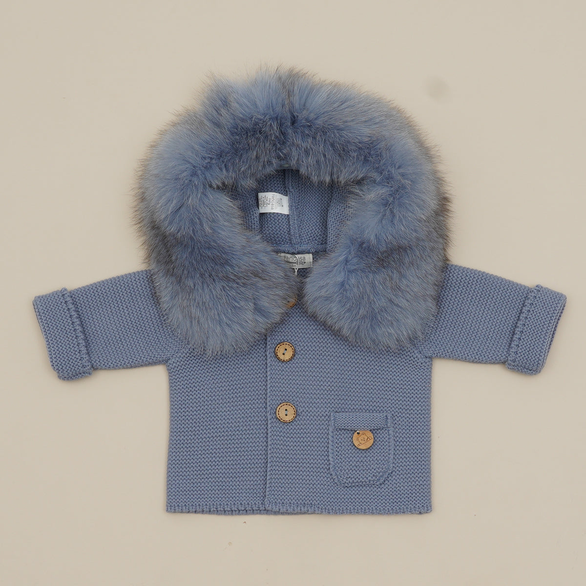 Pangasa Baby Luxury Fur Jacket Bruma Blue - Preorder