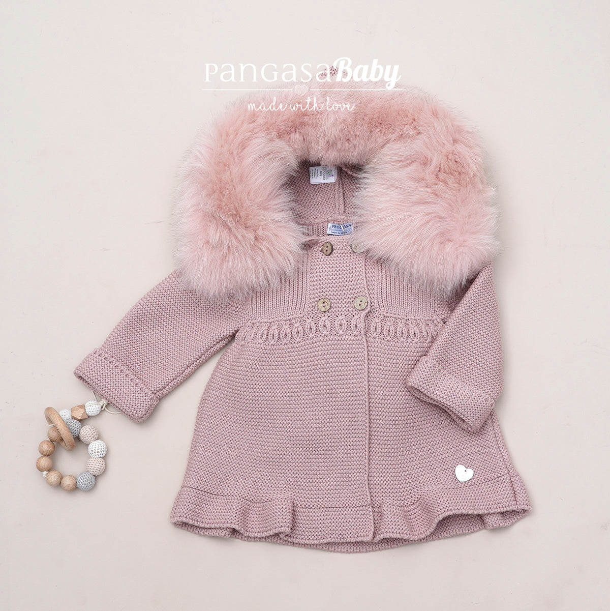 Pangasa Baby Ivory Fur Jacket - Preorder