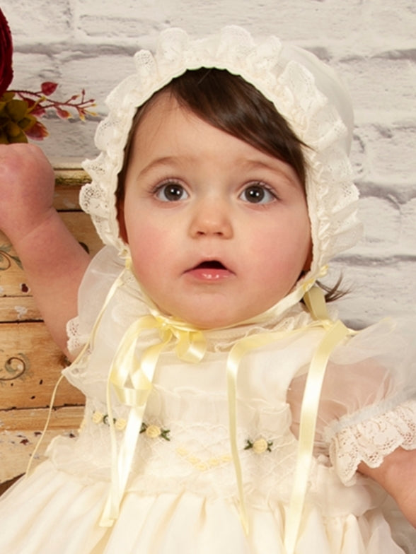 Sonata Cream Smocked Dress - (Made to order)