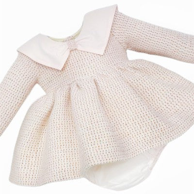 Girls Tweed Dress & Knickers Set