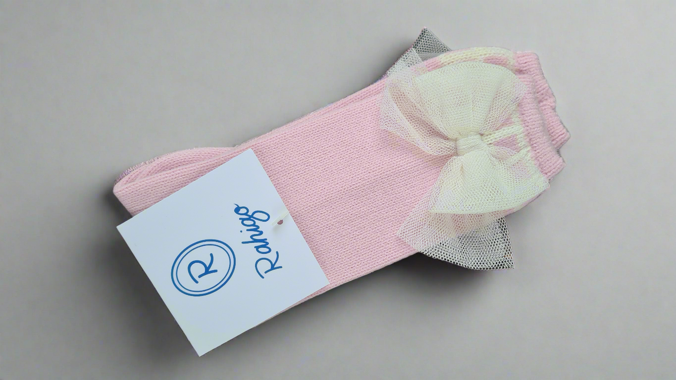 Rahigo Baby Girls Pink Knitted A-Line Dress & Knickers & socks