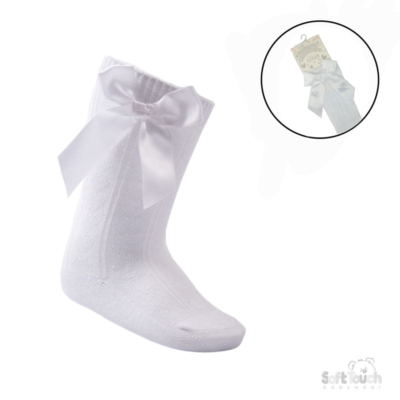 White Socks with White Bow