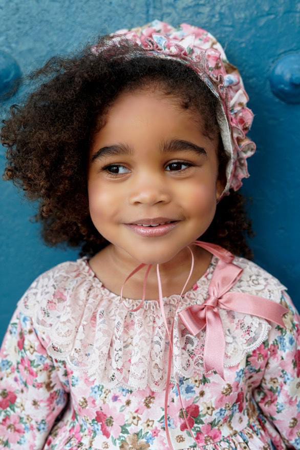 Ela Confeccion AW25 Girls Floral Puffball Dress Set - (Made to order)