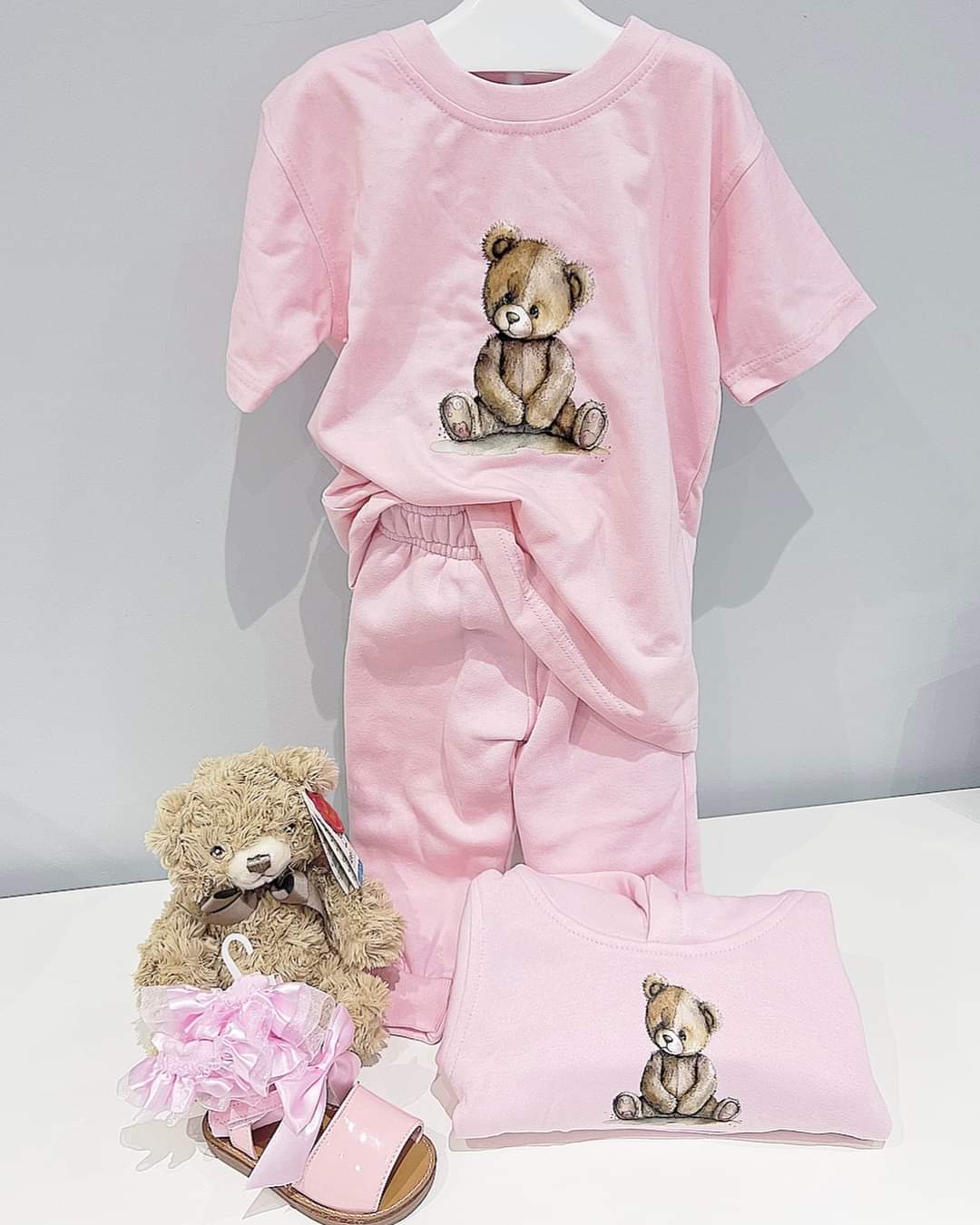 Girls Baby Teddy Bear T-Shirt 2-3years