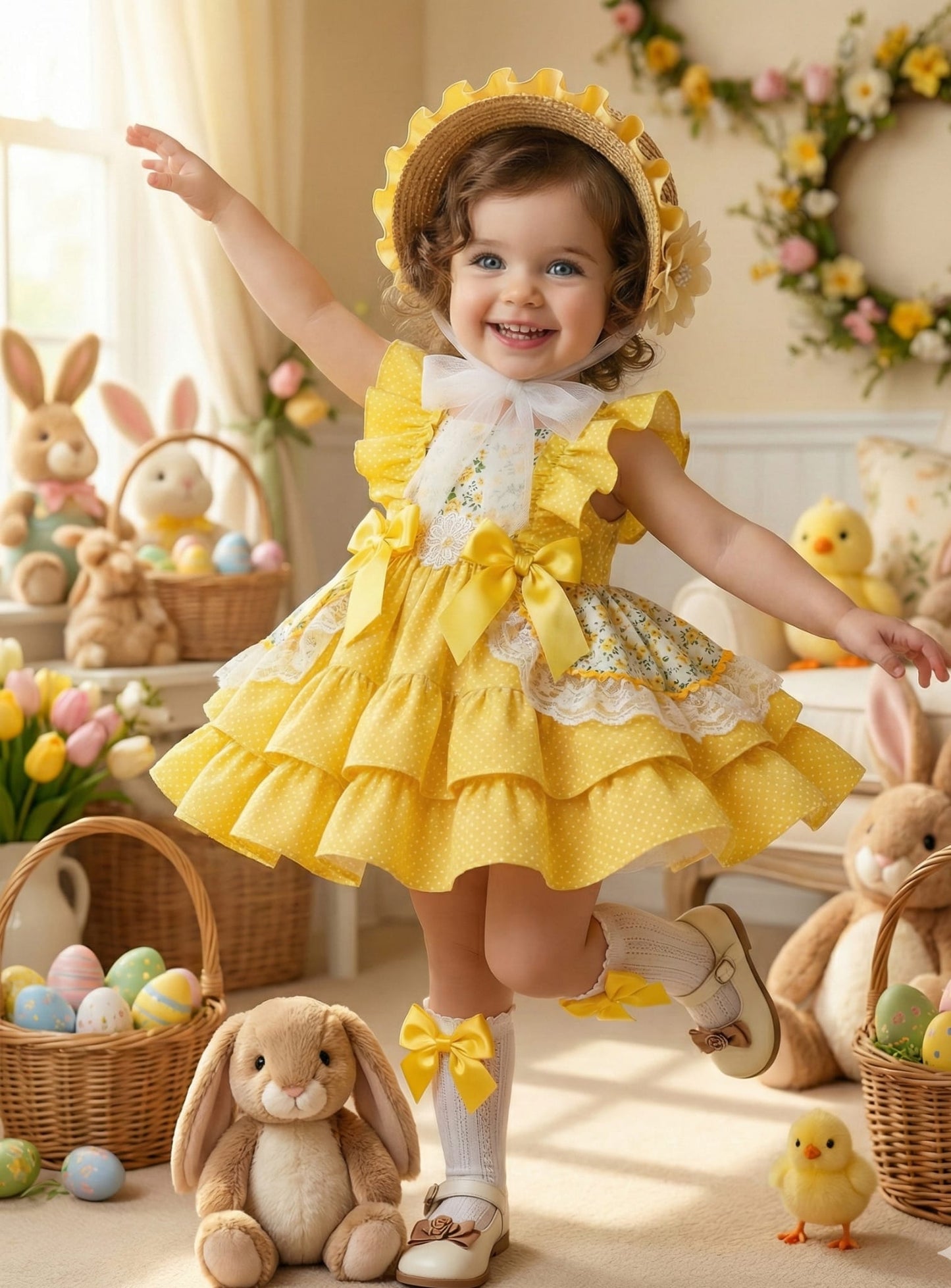 Sonata Girls Mariposa Sunshine Dress SS26 (Made to order)