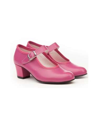 Fusia Girls Leather Heeled Shoes