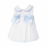 Baby Girl Blue Waffle A-Line Dress