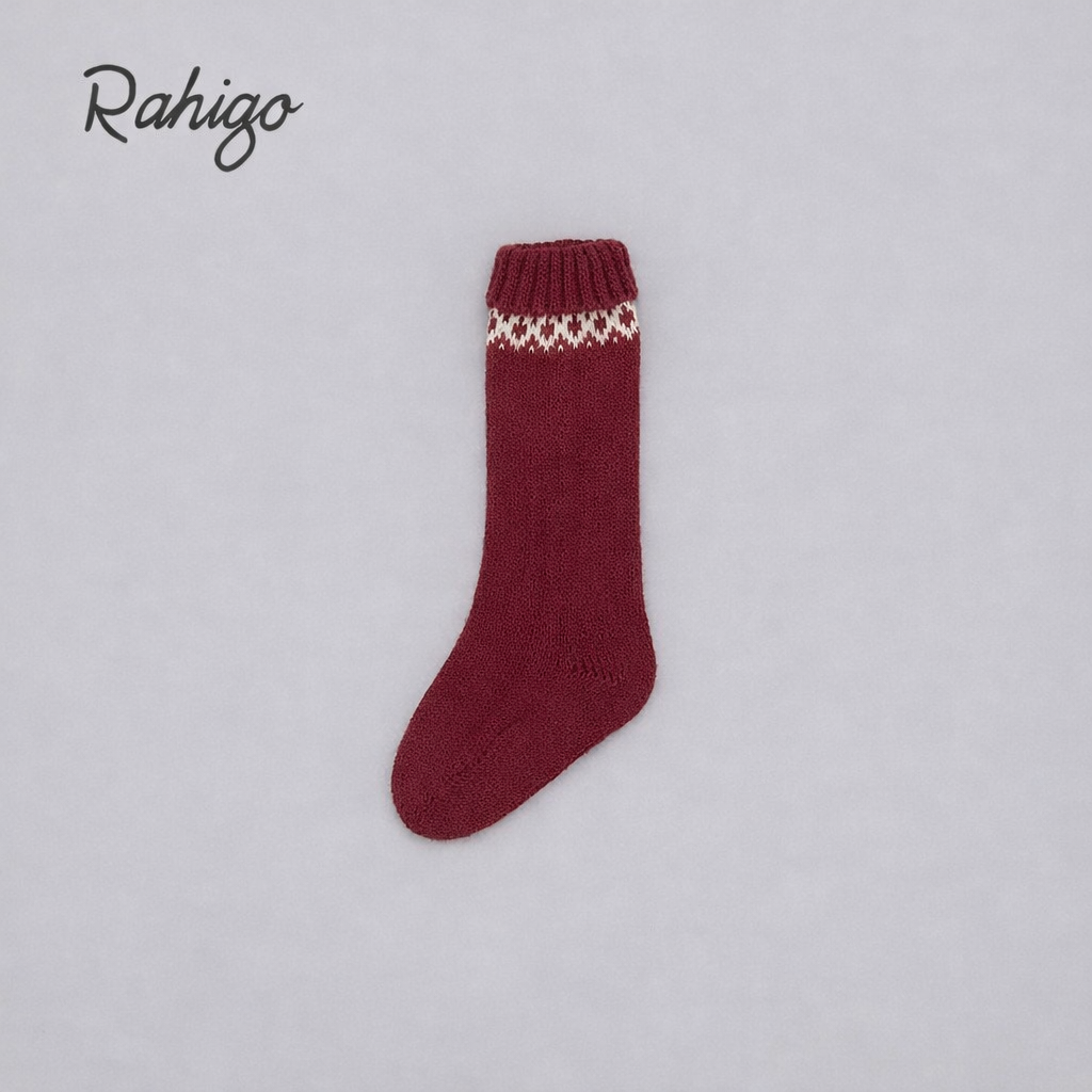 Rahigo Baby Boys Burgundy Red & Cream Cardigan, Shirt, Shorts, Pom Hat & Socks Set - AW26 (Preorder)