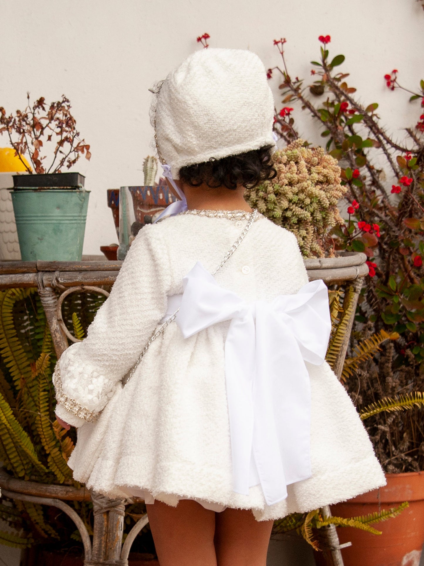 Girls Chanele Handmade Ruffle Dress AW (Made to order)