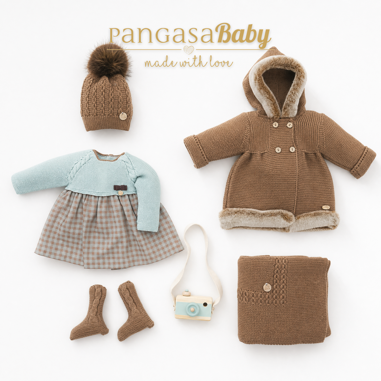 Pangasa Baby Vichy Mint Dress & Knickers ~ AW26 Preorder