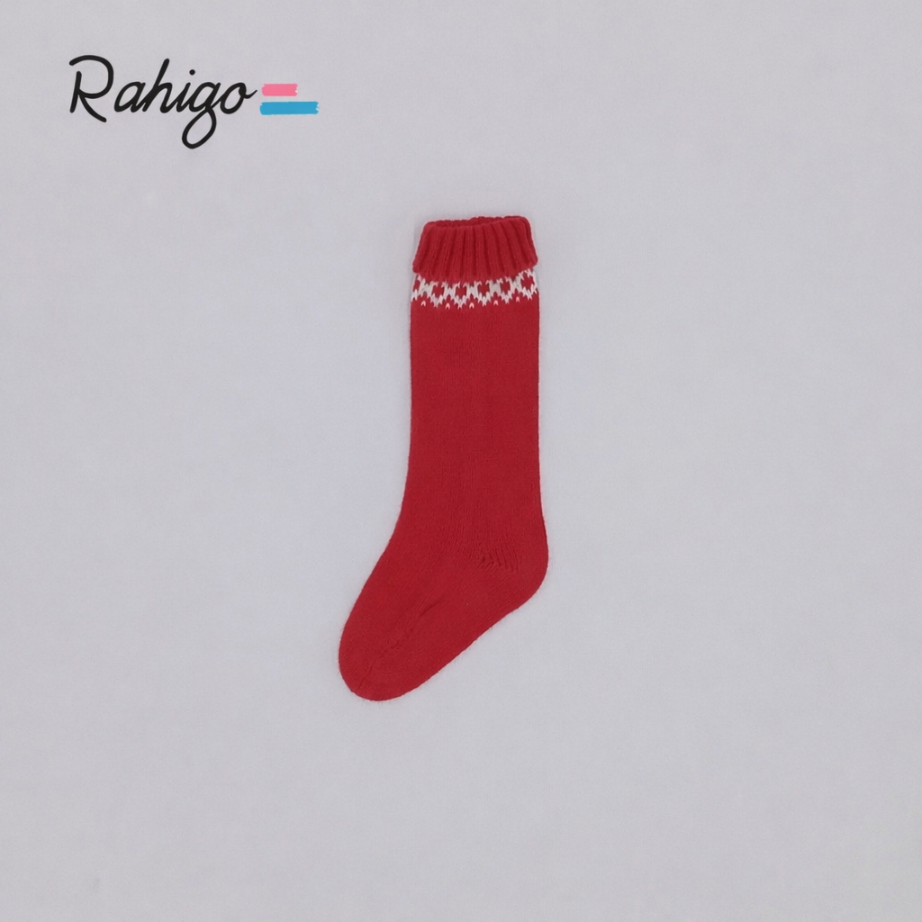 Rahigo Baby Boys Red & Cream Romper, Pom String Hat & Socks - AW26 (Preorder)