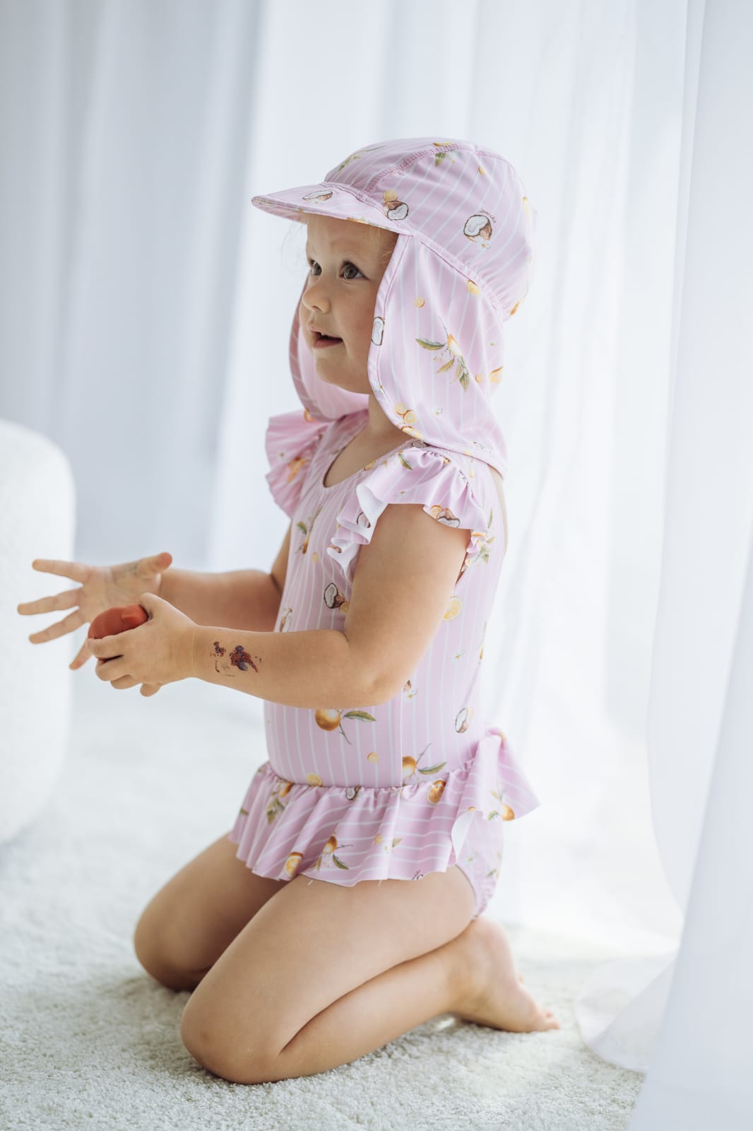 Girls Kalami Swimming costume