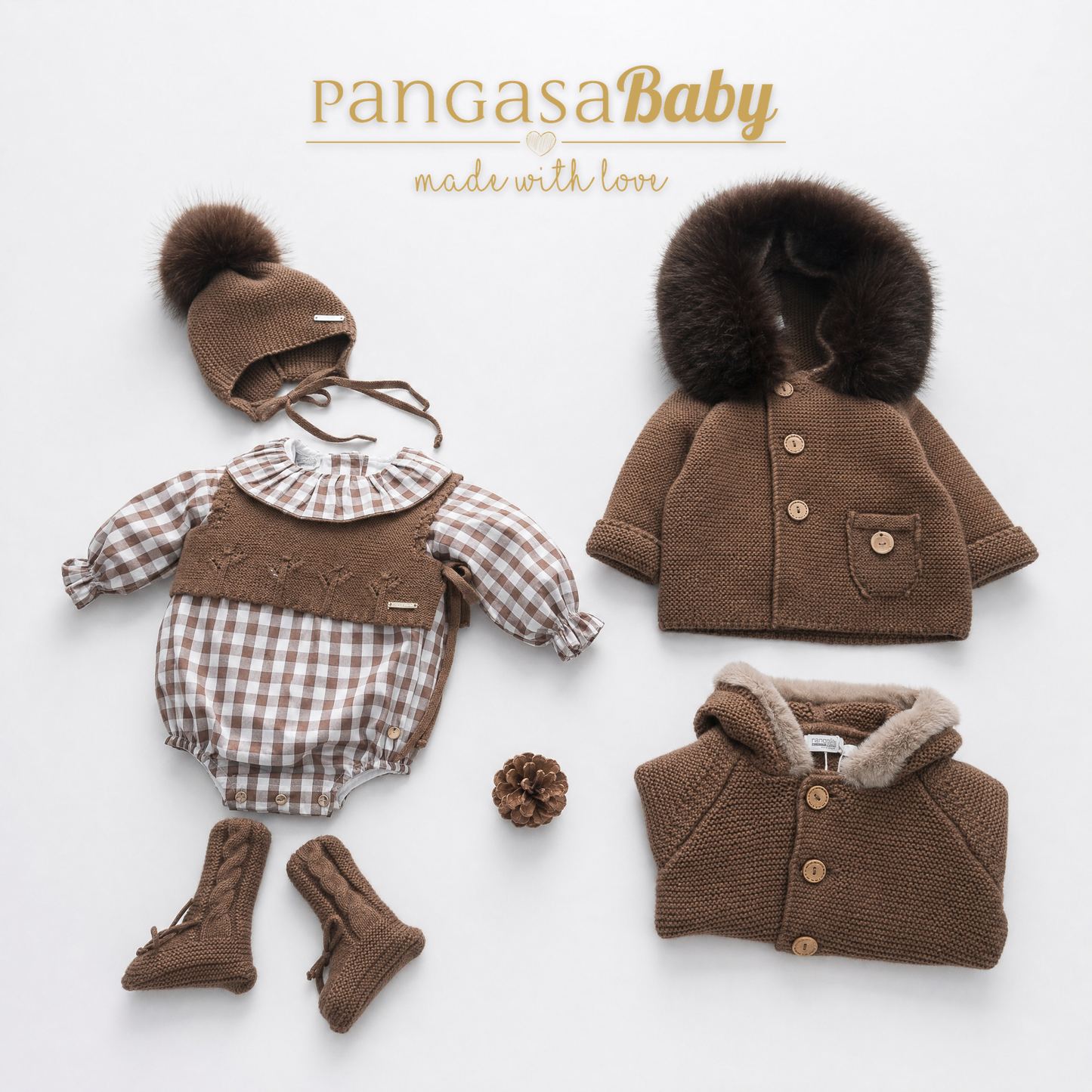 Pangasa Baby Chocolate Chaleco Punto ~ AW26 Preorder