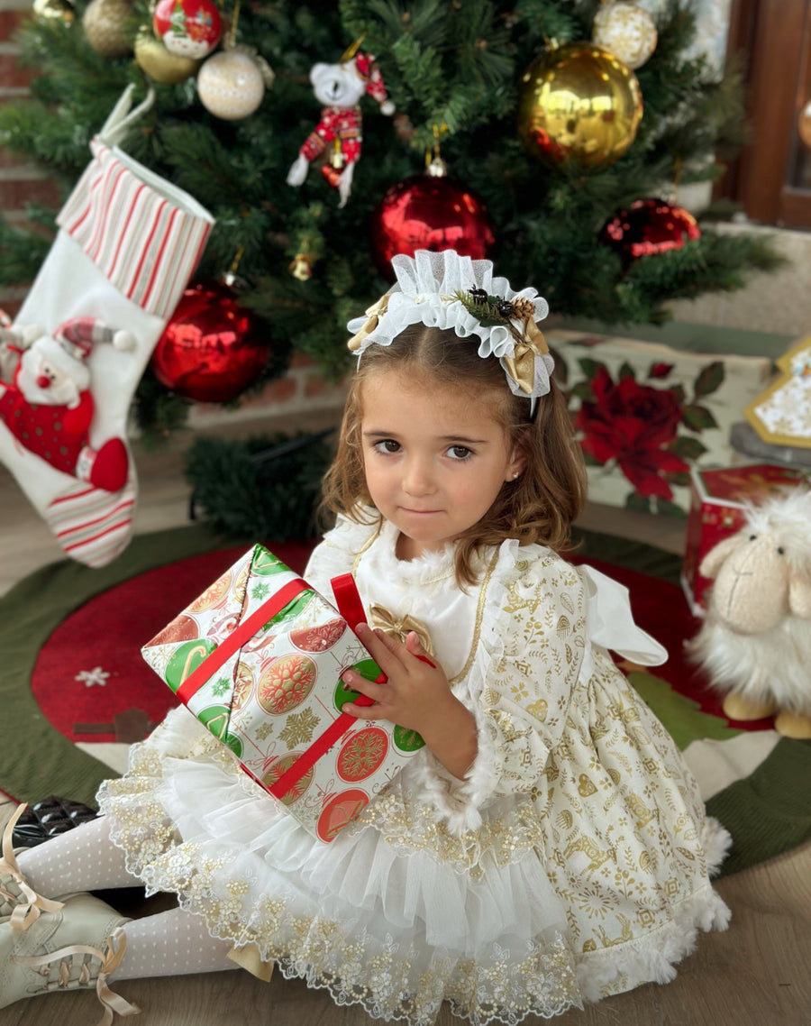 Golden Christmas Dress AW (Made to order)