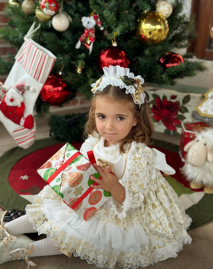 Golden Christmas Dress AW (Made to order)