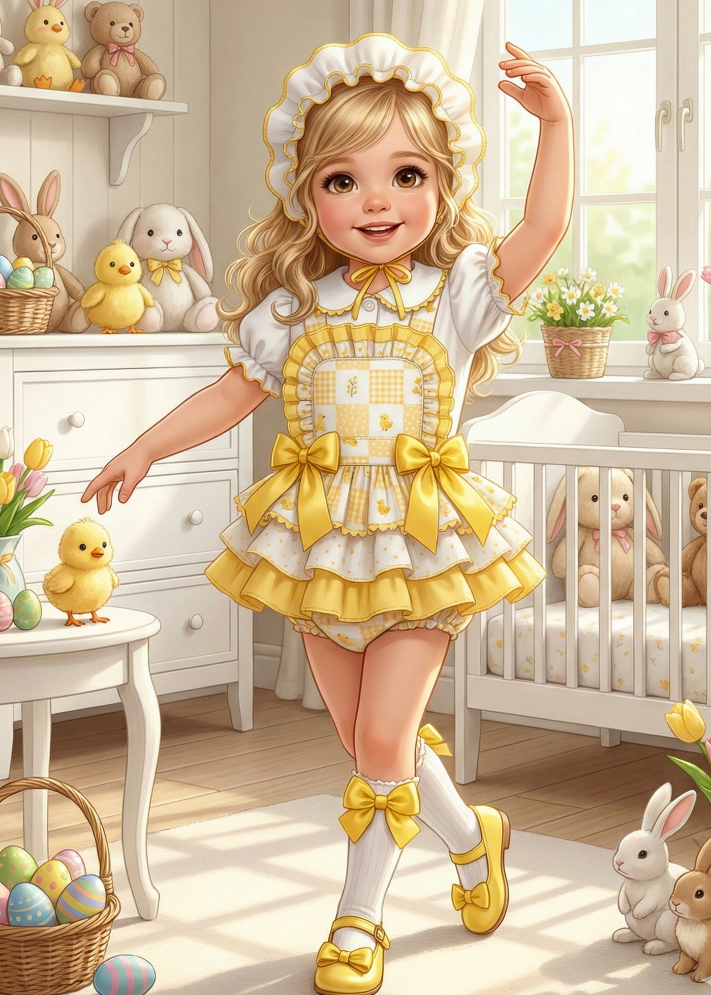 Lemon Blossom Patchwork Handmade Sonata Romper Set SS26 (Made to order)