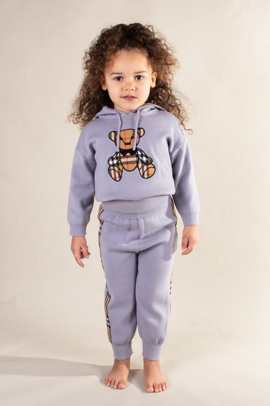 Girls Purple Teddy Bear Tracksuit