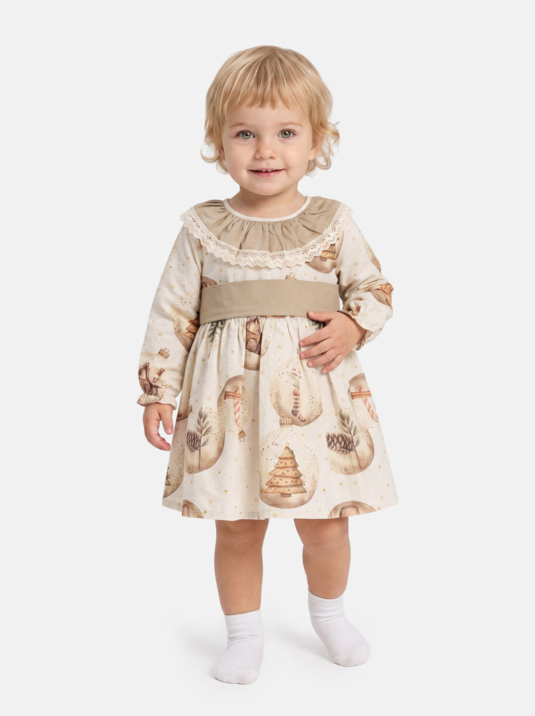 Girls Christmas Globe Dress