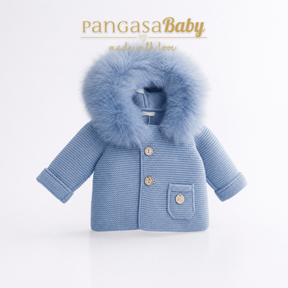 Pangasa Baby Luxury Fur Jacket Bruma Blue - Preorder