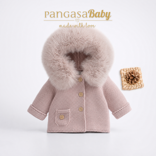Pangasa Baby Luxury Fur Jacket Vintage Pink - Preorder