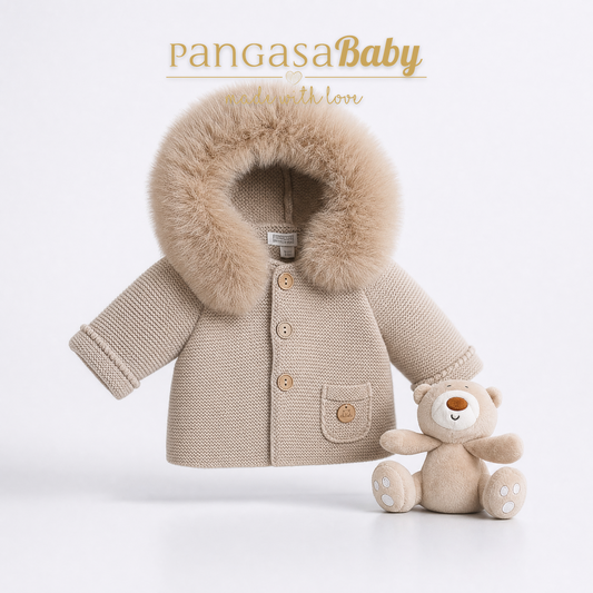 Pangasa Baby Luxury Sand Fur Jacket - Preorder
