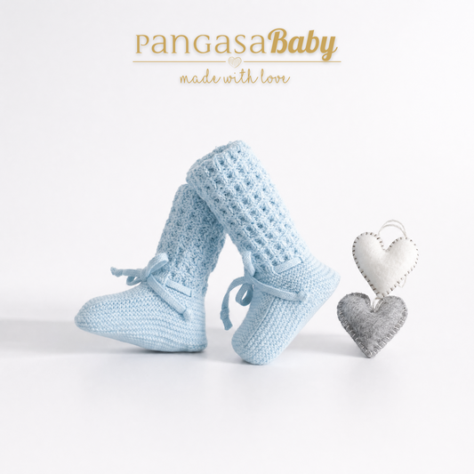 Pangasa Baby Cable Knitted Booties 14 Colours ~ AW26 Preorder