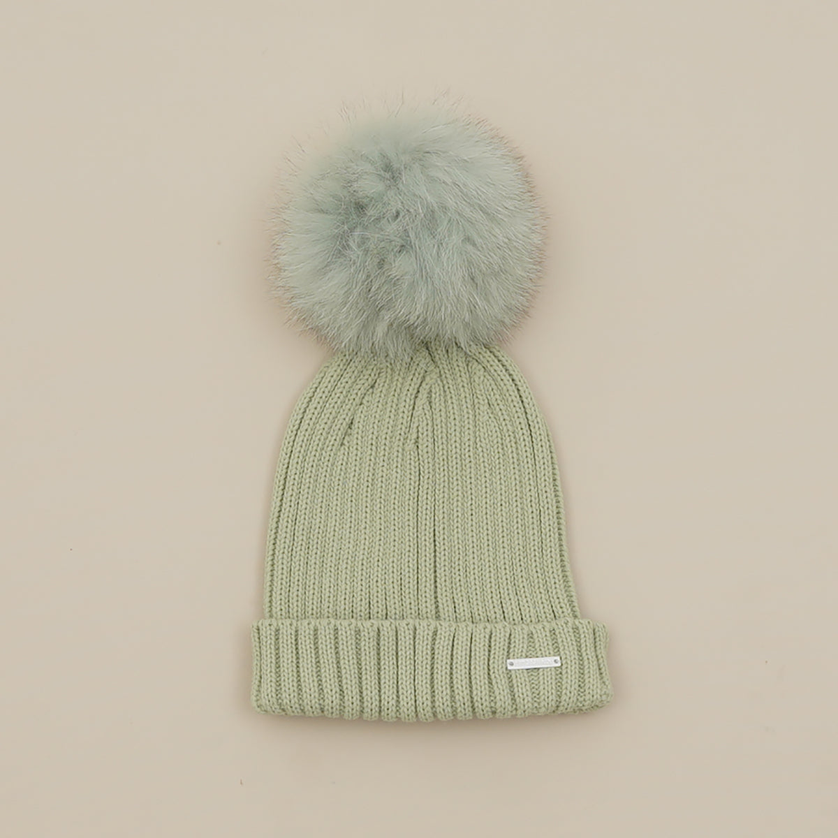 Pangasa Baby Faux Pom Ribbed Hat - 14 Colours - Preorder