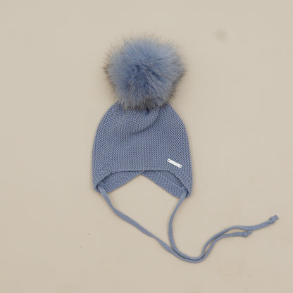 Pangasa Baby Faux Pom String Tie Hat - 14 Colours - Preorder