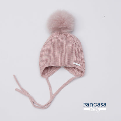 Pangasa Baby Faux Pom String Tie Hat - 14 Colours - Preorder