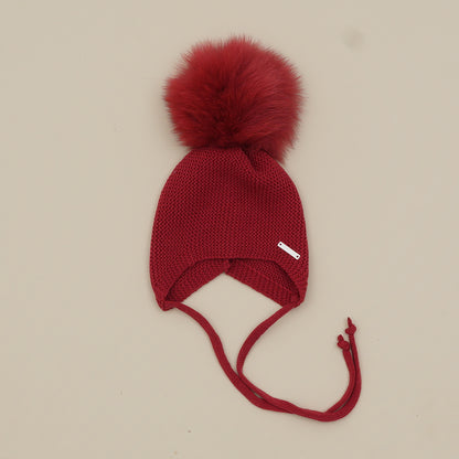 Pangasa Baby Faux Pom String Tie Hat - 14 Colours - Preorder